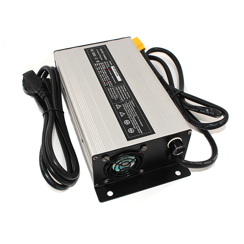  58.4V 15A Charger 48V LiFePO4 Battery Smart Charger Used for 16S 48V LiFePO4 Battery Input 220V Alu - 32831364434