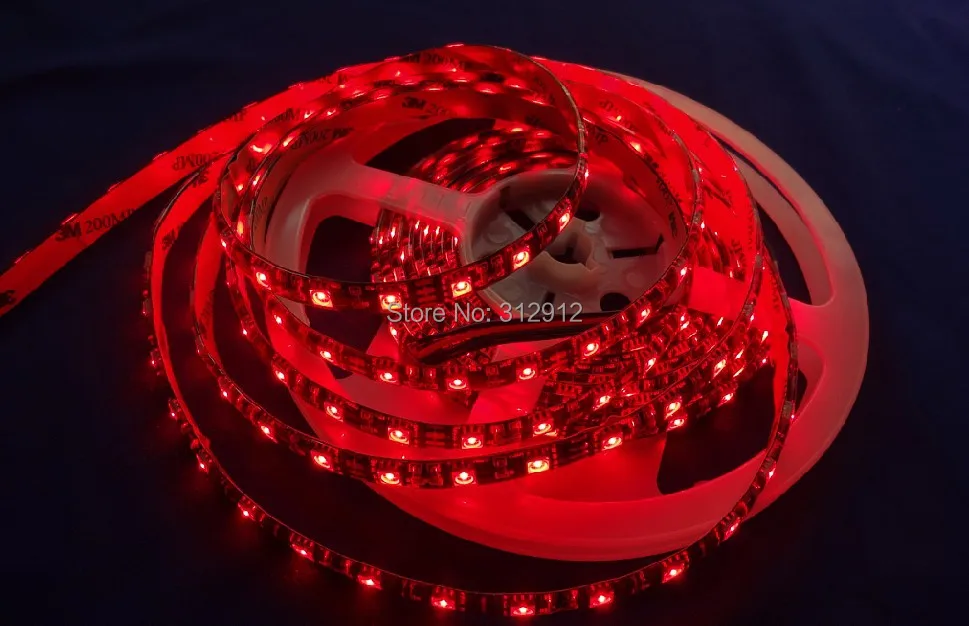 Черная гибкая светодиодная лента PCB 5050 SMD 12 в 60 светодиодный одов/м 5 м 300 белый