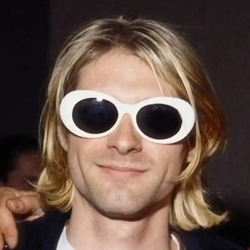 Men Women Clout Goggles Uv400 Sunglasses Nirvana Kurt Cobain