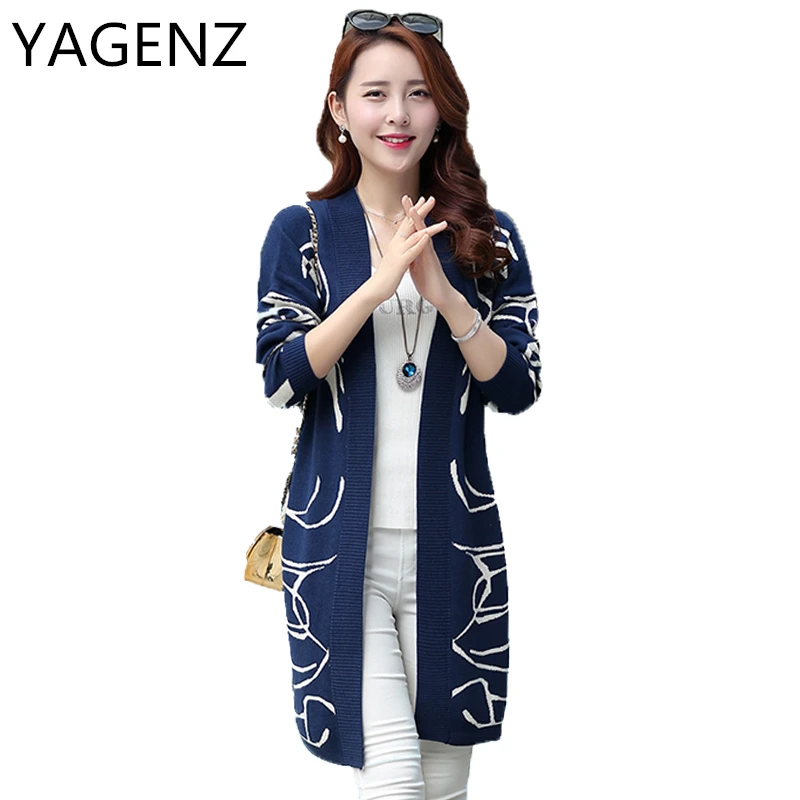

2019 New Autumn Knitted Women Coat Plus size M-6XL Medium-long Slim Sweater Coat V-neck Knit Cardigan Thin Outwear Casual Tops
