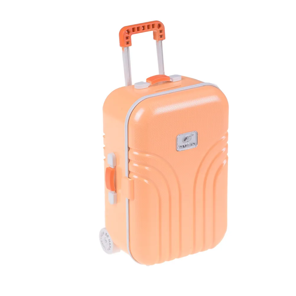 Cute Pink Suitcase Travel Set Plastic Rolling Suitcase Mini Luggage Box