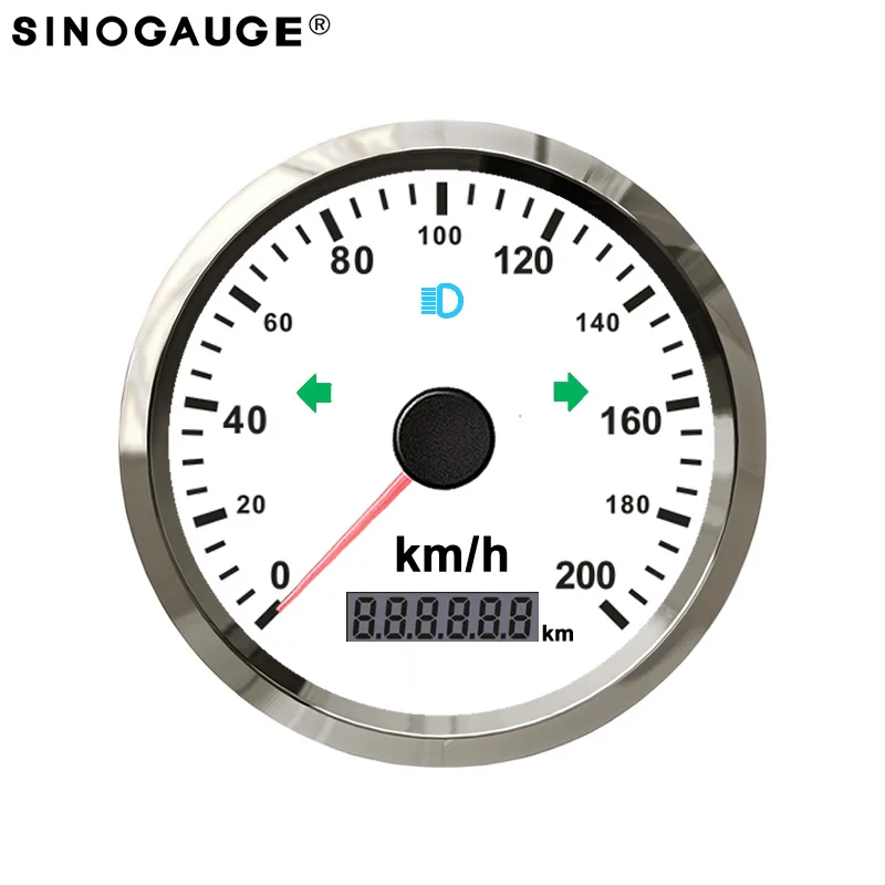 85 мм gps Спидометр 200 км/ч миль в час) или 3 3/" дюймов для мотоцикл машина грузовик Водонепроницаемый IP67 Ublox модуль превышение скорости Предупреждение Harley