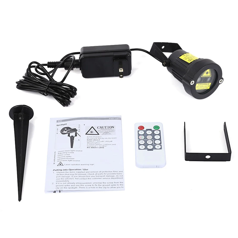 

Outdoor Garden Light Decor Premium Waterproof Christmas Laser Spotlight Light Star Projector Showers With Remote Controller #