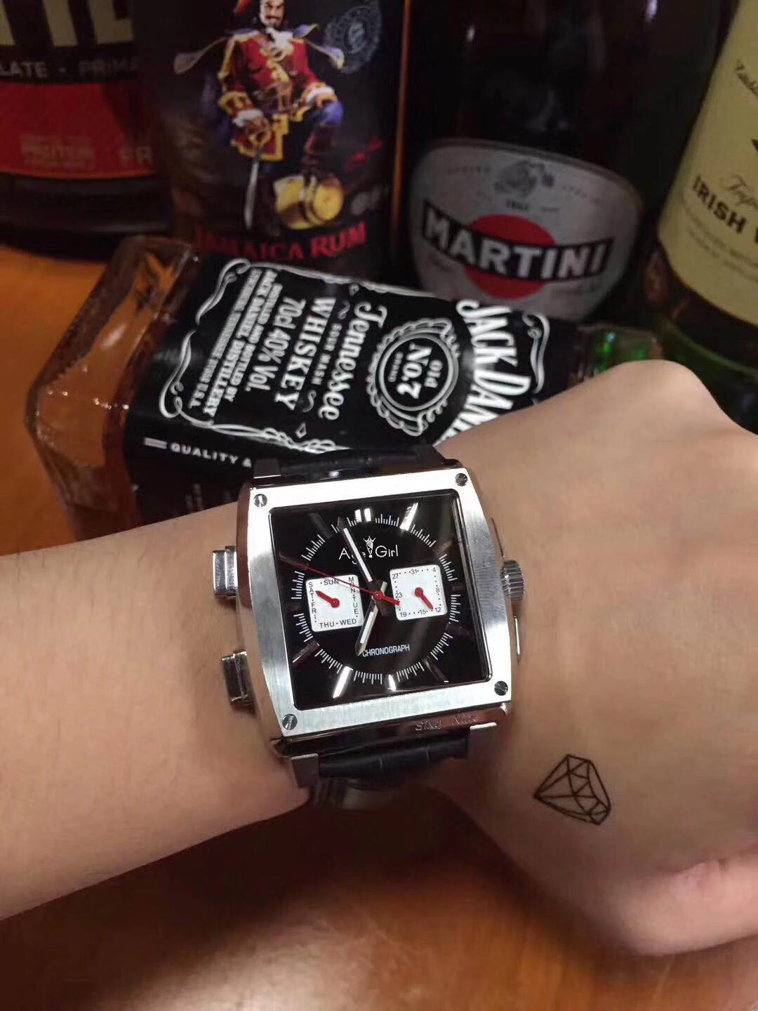 

Luxury Brand New Chronograph Men Sapphire Digatial Double side Silver Black White Special Edition Stainless Steel Sport Watch
