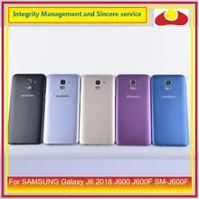 Для samsung Galaxy J6 J600 J600F SM-J600F корпус батарея Дверь задняя крышка корпус J6 Замена