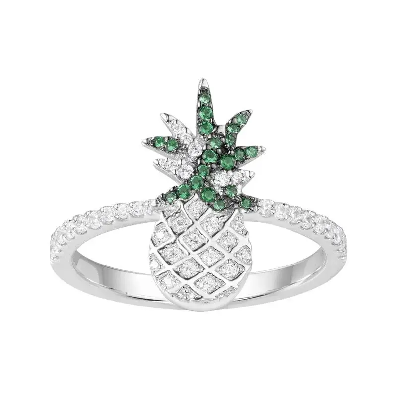 

JEM original 925 sterling silver 1:1 APM ring fashion jewelry tropical fruit series high quality pineapple ring valentine gift