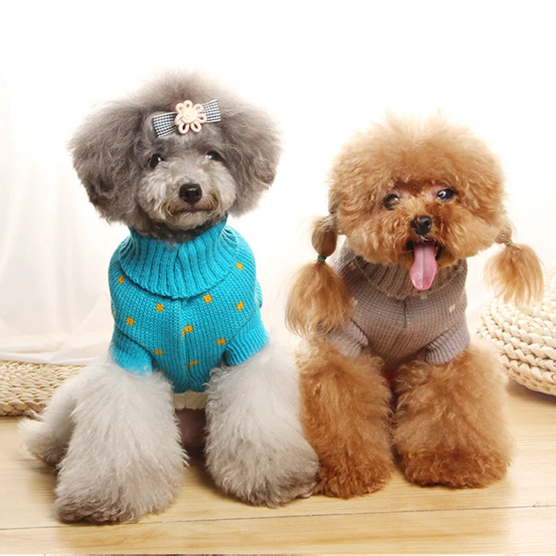 Дизайн Красочная набивная теплая зимняя для домашней Собаки Одежда для маленьких средних собак Щенок Чихуахуа Рождественский свитер 10E