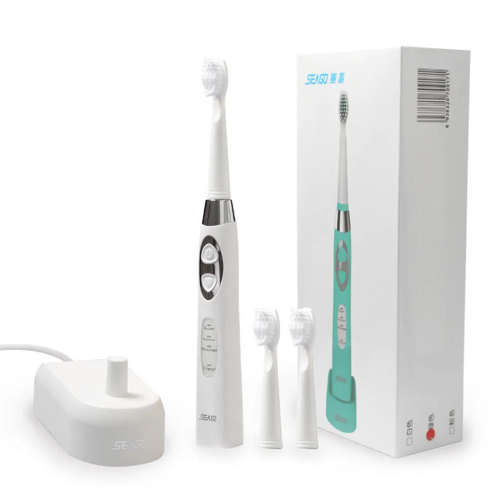 

Brand Sonic Electric Toothbrush for Adult Deep Clean Teeth Whitening Tooth Brush Quality Waterproof 5 Heads Teeth Brush sg-917