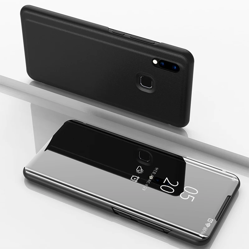 

For VIVO Y91 Case VIVO Y95 Mirror Flip Case Clear View Stand Phone Back Cover For VIVO Y95 V1807 Y 91 Y 95 Phone Shell Coque