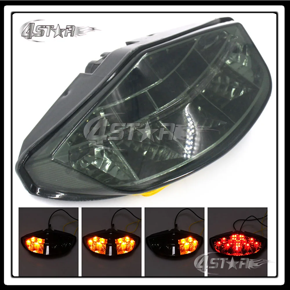 

Somke LED Rear Turn Signal Tail Stop Light Lamps Integrated Brake Light For DUCATI Monster 696 796 1100 1100S 2008-2014