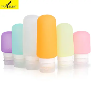 

Travelsky Mini Makeup Bottling Containers Travel Portable Liquid Storage Bottles Eco-friendly Silicone Refillable Empty Bottles