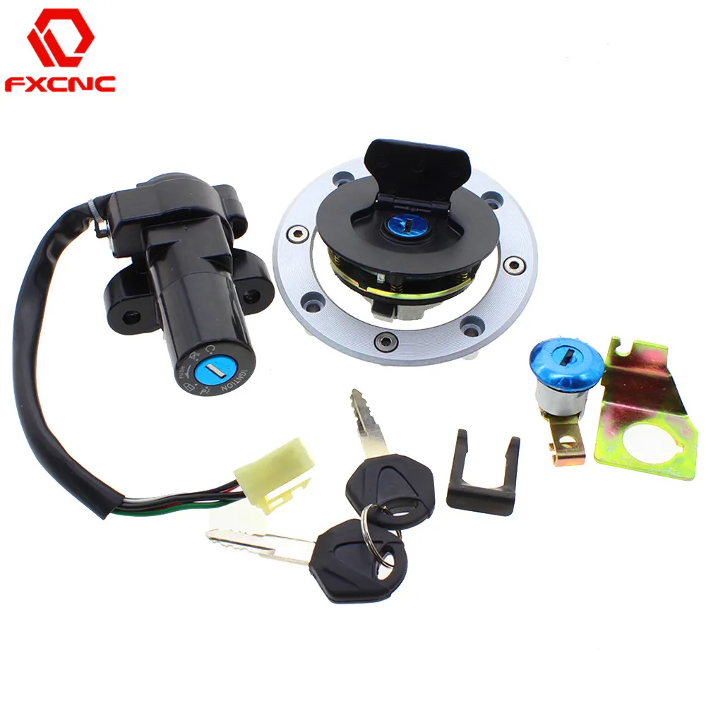 

FOR Suzuki GS500 2001-2010 2009 2008 2007 2006 CNC Motorcycle Ignition Switch Lock Fuel gas Tank Cap Cover Seat Handle Locks