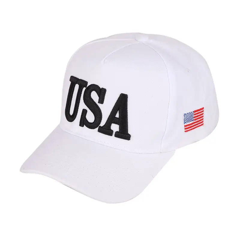 Бейсбольная Кепка унисекс Trump бейсбольная кепка США 45 американский флаг 3D вышитая Регулируемая бейсбольная шапка