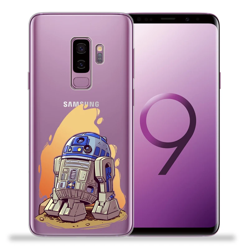 Звездные войны для крышки samsung Galaxy S9 S8 S10 плюс S7 S6 край S10 Lite Примечание 8 9 Дарт Вейдер R2-D2 йода Мягкая Обложка Etui
