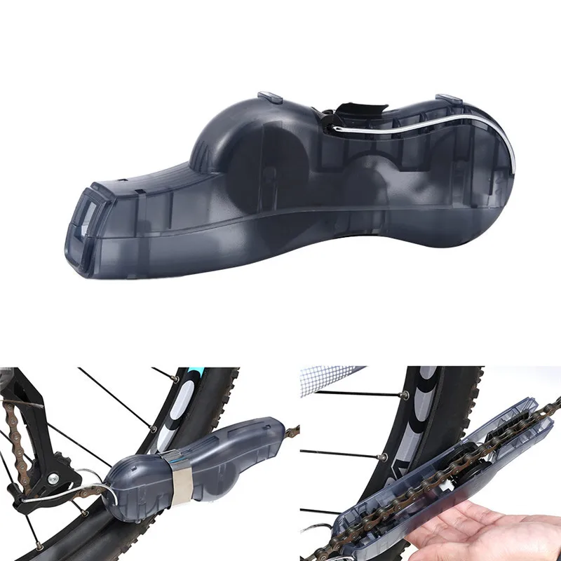 

Portable Cycling Bicycle Chain Cleaner Bike Chain Clean Machine Brushes Scrubber Wash Tool Support Dropshipping