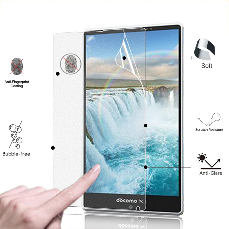 Лучшая Антибликовая матовая пленка для планшета Docomo AQUOS PAD SH-06F 7,0 дюйма, Защитная пленка для экрана планшетного ПК с защитой от отпечатков пальцев и чистой тканью