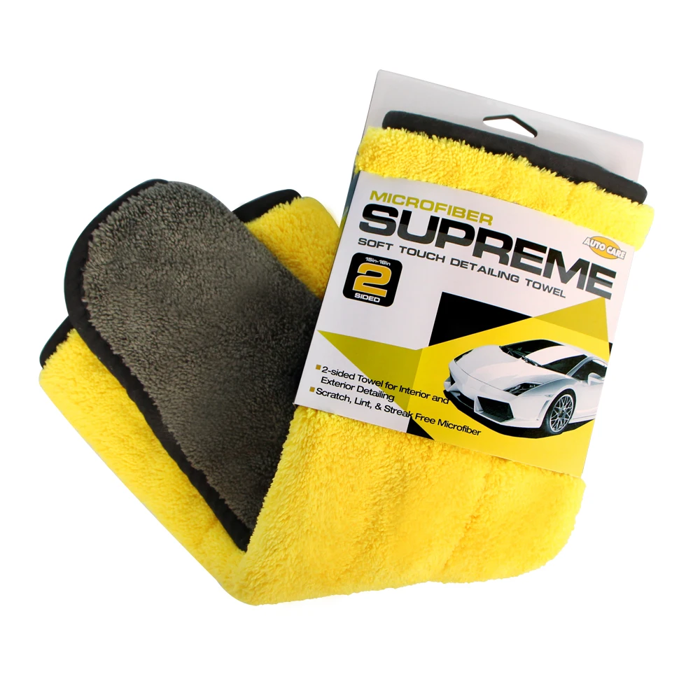 Auto Care Super Thick Plush Microfiber Car Wax & Polishing Towel for
