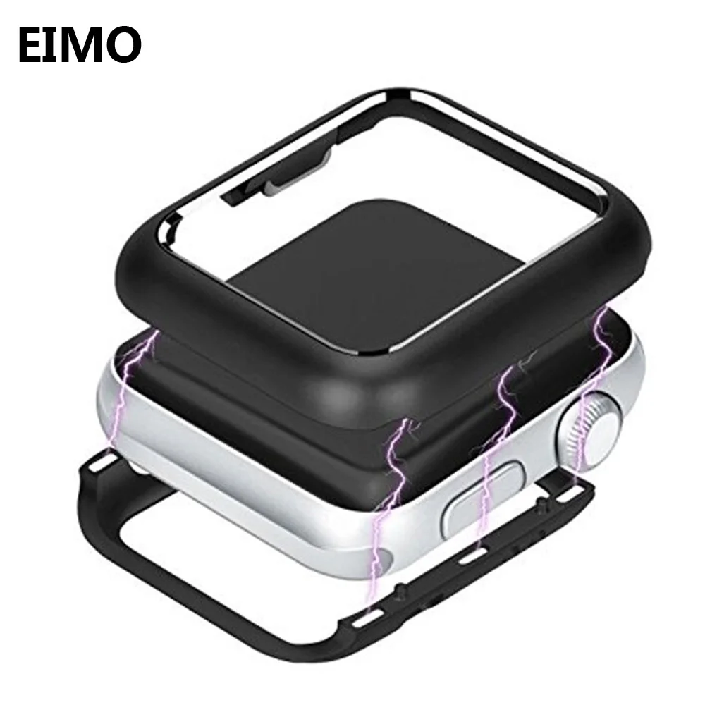 

Protective case for Apple watch band 4 44mm 40mm iwatch series 4 3 2 1 42mm 38mm magnetic adsorption technology aluminum