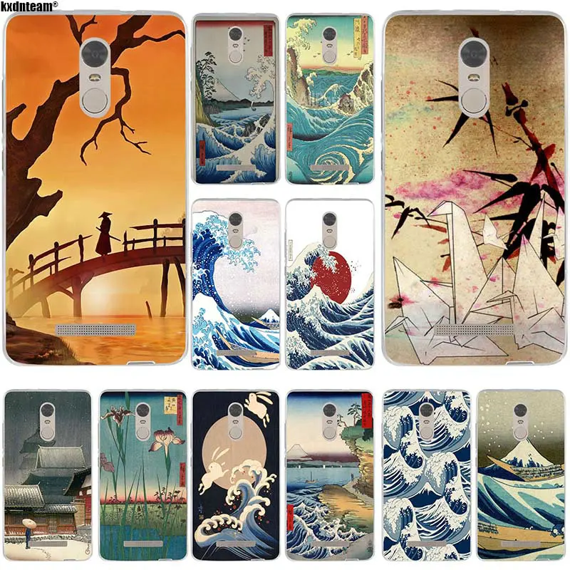 

Soft Silicon Phone Case for Xiaomi Redmi Mi Note 4X 2 3 3S 4A 5 6 5S 5X 5A 6X Pro Plus Great Wave Off Kanagawa Japan Tidal Water