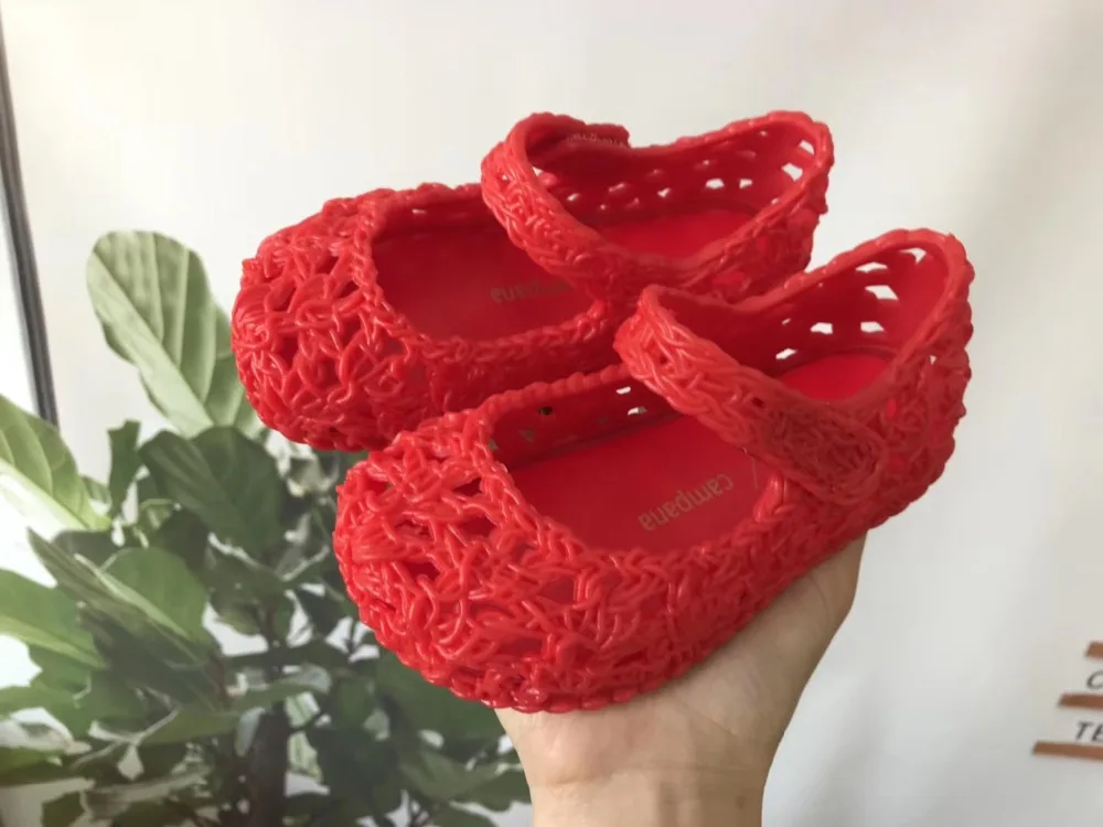 Mini Melissa/Новинка года; оригинальные прозрачные сандалии для девочек; детские сандалии с бантом; детская пляжная обувь; нескользящая обувь для малышей