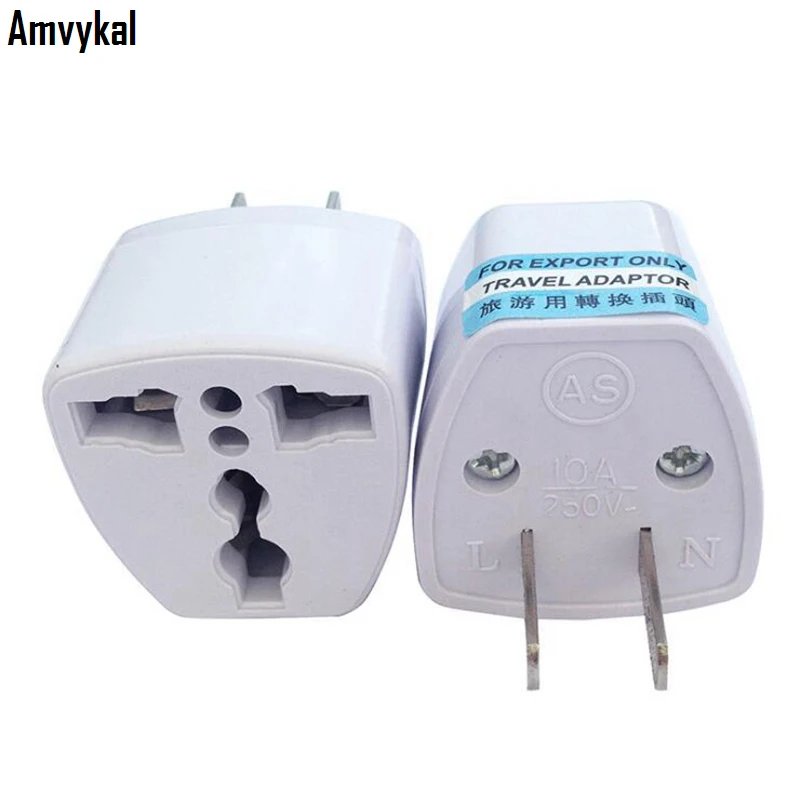 Amvykal Reino Unido au UE US plug Adaptador convertidor ee.uu. viaje AC Enchufes adaptador convertir 100 unids/lote|plug adaptador|plug adapterus plug adapter -