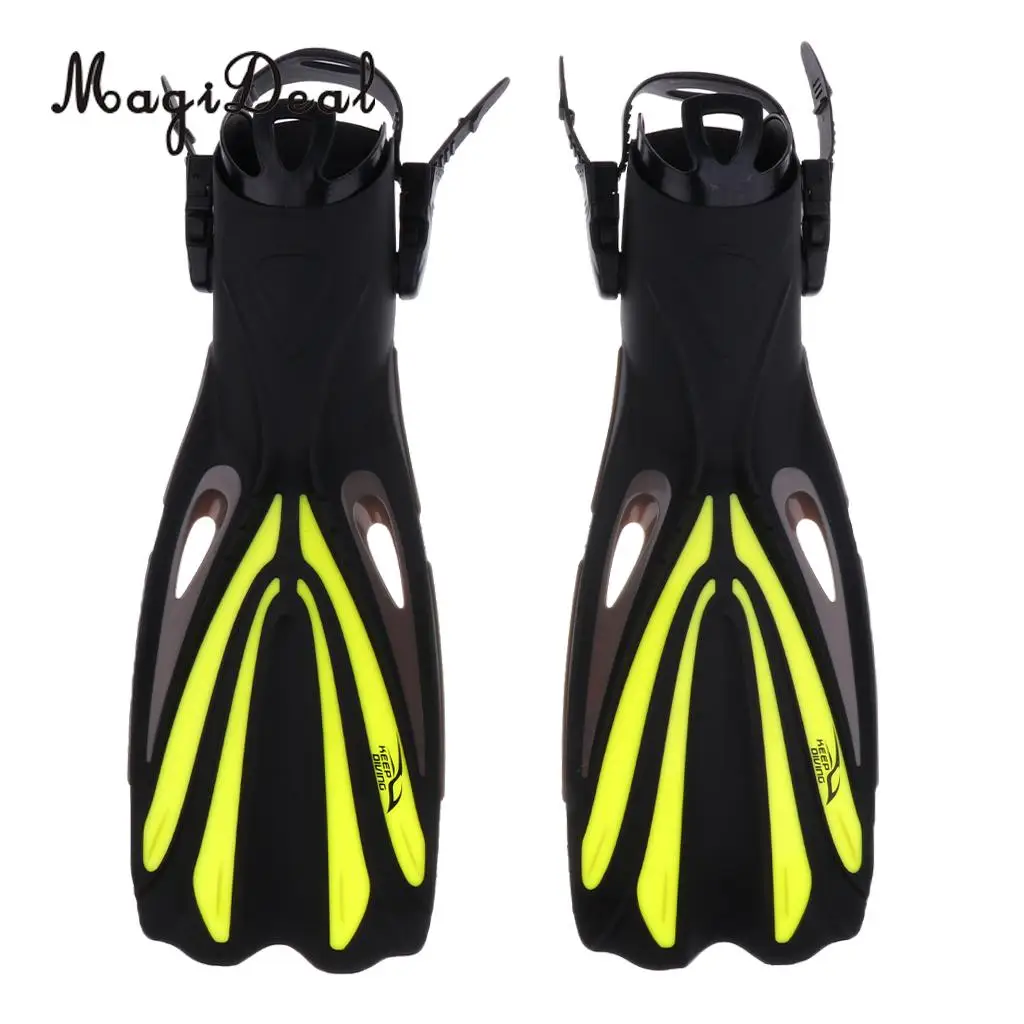 MagiDeal Premium Scuba Diving Swimming Snorkeling Training Aid Fins Foot Flippers for Adult Men Women Water Sports