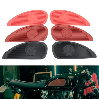 

MAHAQI 1 Pair Motorcycle Rubber Gas Oil Tank Knee Pads Universal Fuel Tanks Traction Decals Stickers Side Panels Hot Sale