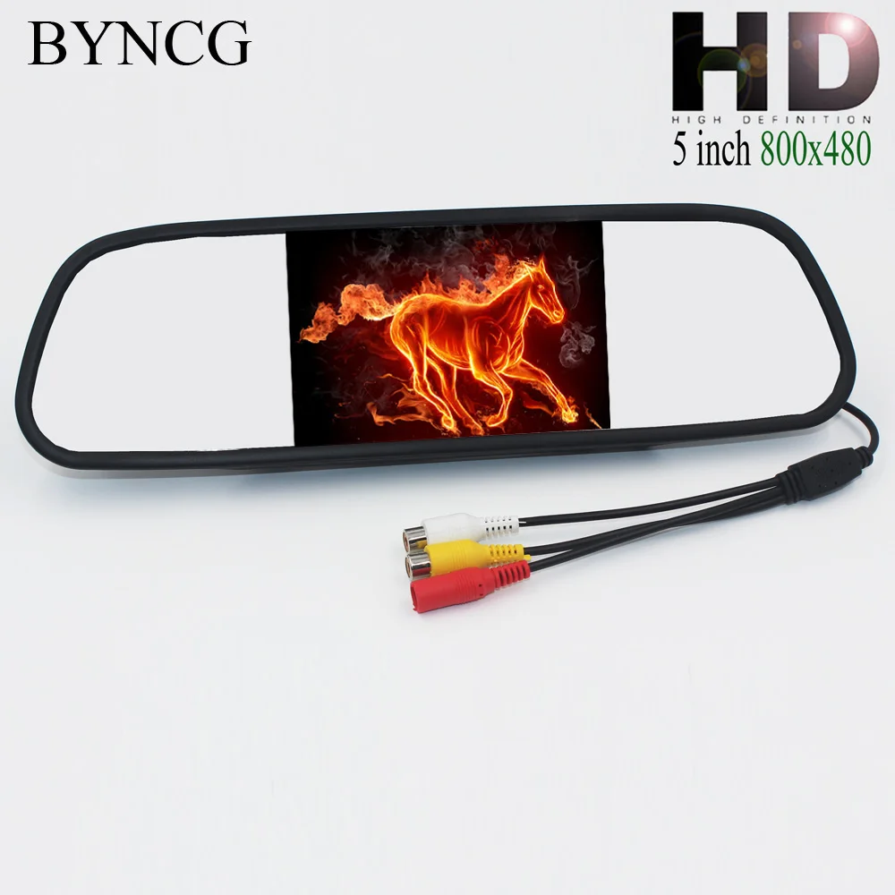 

Parking Mirror Car Rear View Mirror Monitor 5 Inch Color TFT LCD Parking 4.3'' Rearview Monitor for Backup Reverse Camera