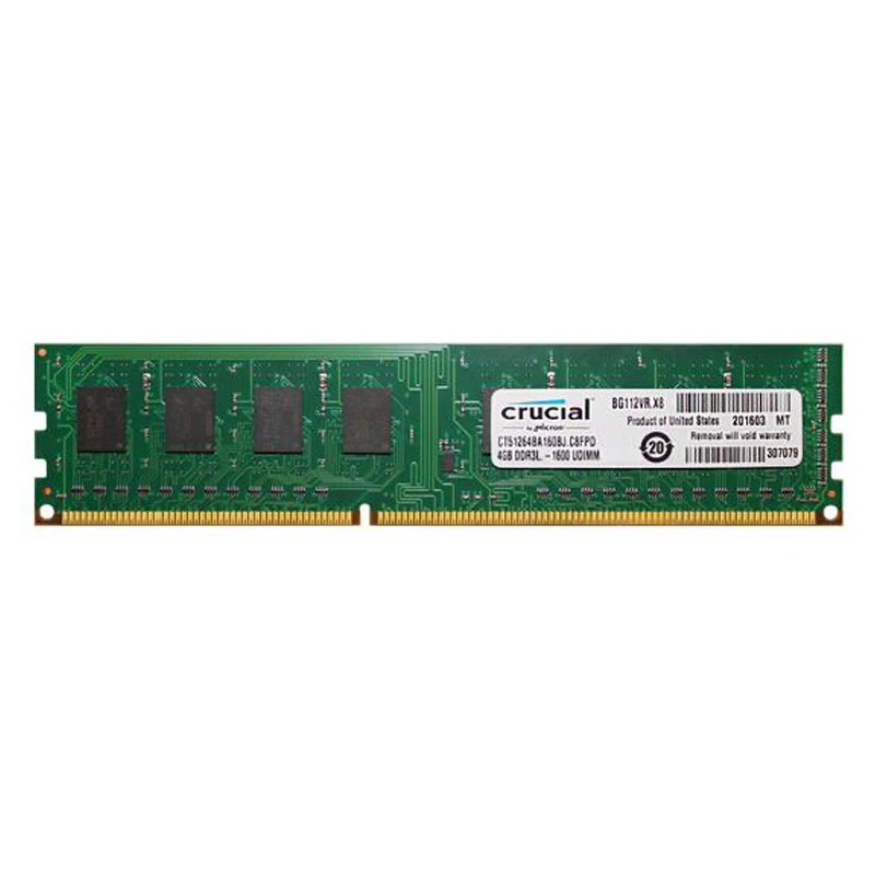 عالية الجودة حاسمة ذاكرة عشوائية Ram 1.35 فولت DDR3L 1600 ميجا هرتز 4 جيجابايت 8 جيجابايت لسطح المكتب ميموريال PC3L-12800 متوافق مع DDR3 1333 ميجا هرتز 1066 ميجا ... عالية الجودة حاسمة ذاكرة عشوائية Ram 1.35 فولت DDR3L 1600 ميجا هرتز 4 جيجابايت 8 جيجابايت لسطح المكتب ميموريال PC3L-12800 متوافق مع DDR3 1333 ميجا هرتز 1066 ميجا ...