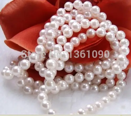 

000586 10-11mm Australian south sea white pearl necklace 14KGP