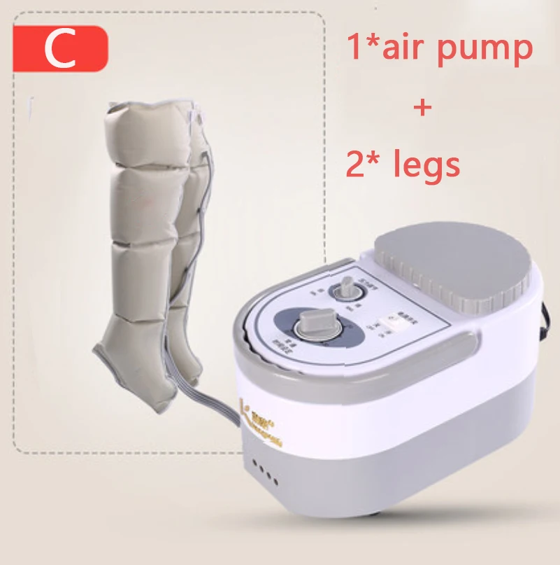 Pneumatic Leg Massager Kneading Foot Leg Massage Instrument Electric Air Wave Pressure Physiotherapy Massage - Цвет: C