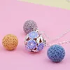 Baby Handprint Double Hearts Stars And Moon Pattern Mexican Bola Harmony Pregnancy Pendant Maternity Ball Angel Necklace 2