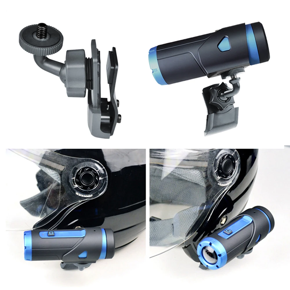 Крепление на шлем с боковым зажимом для экшн камеры Gopro Sony Sjcam & Garmin Регулируемая 360