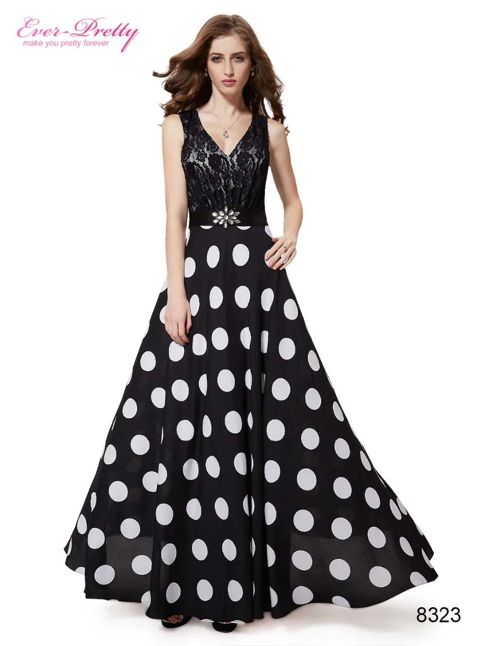 Maxi Long Formal Evening Dresses Ever Pretty He08323bk Sexy V Neck