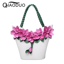 QIAODUO Bolsos Mujer Vintage Fashion Flower Bags For Women 2017 Knitting Luxury Handbags Women Bags Designer PU Leather Handbags QIAODUO Bolsos Mujer Vintage Fashion Flower Bags For Women 2017 Knitting Luxury Handbags Women Bags Designer PU Leather Handbags