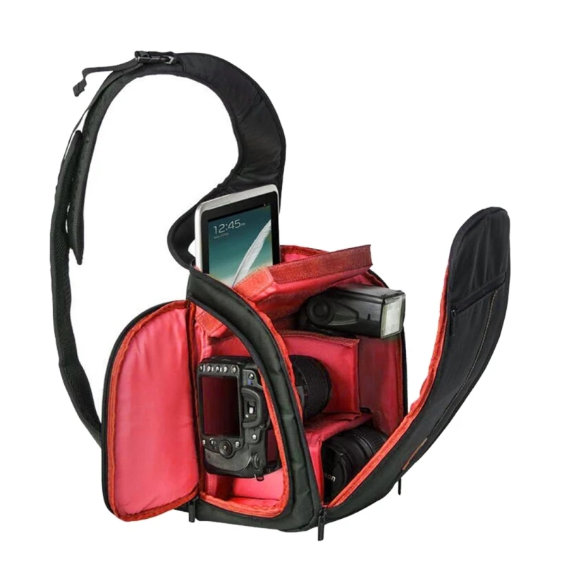 Camera Bag Outdoor Casual SLR DSLR Camera Backpack Chest Bag Insert Sling Case For Canon Nikon