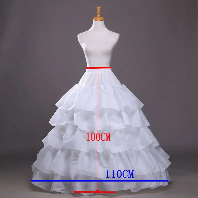 Свадебное платье, Нижняя юбка, 5 слоев сатина с обруч, кринолин, трапециевидная юбка, свадебные аксессуары