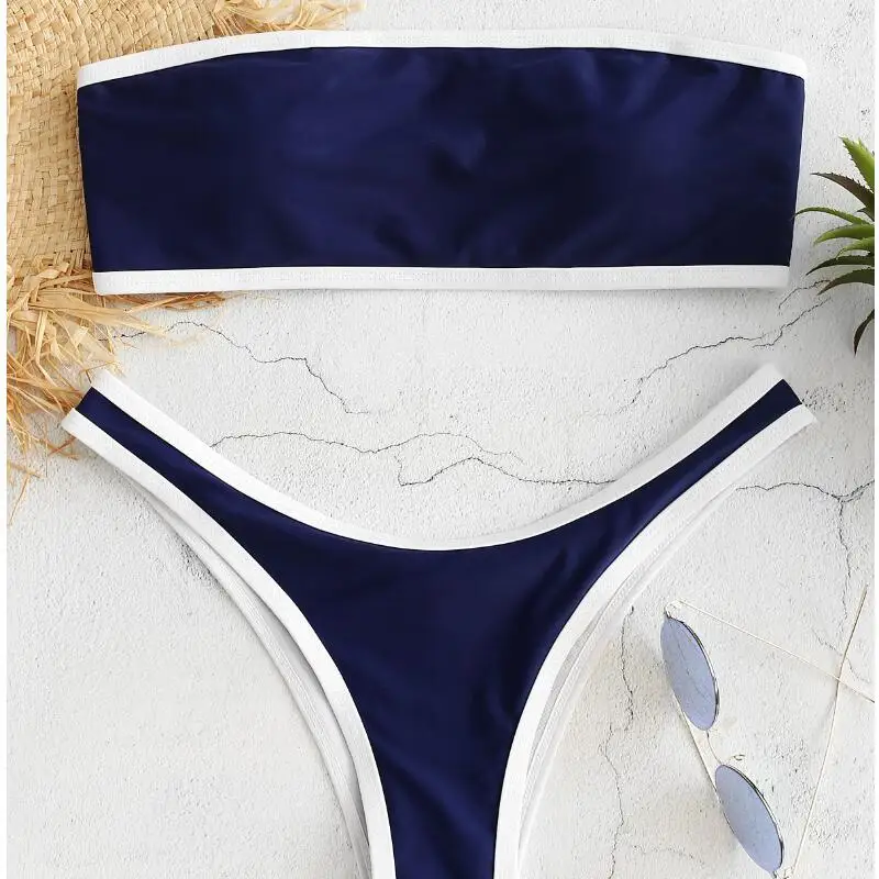 High-cut bikini комплект из двух предметов купальник сплошной biquinis 2019 Купальники Женщины с открытыми плечами купальный костюм пикантные женские