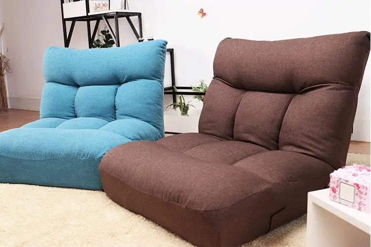 Adjustable Folding Floor Chair Versatile Lazy Couch Gaming Sofa Lounger Bed for Bedroom Living Room
