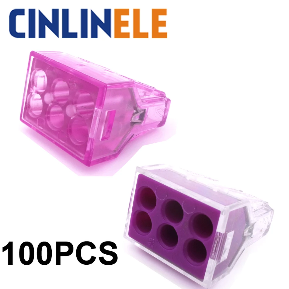 

100PCS WAGO 773-106 Building wiring terminal connector 6Pin wire connector 0.75-2.5mm2