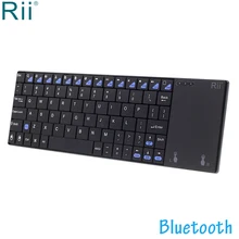 Rii i12 Bluetooth беспроводная клавиатура с тачпадом мышь для iPad Pro/Android планшетов/ПК мини клавиатура для Windows