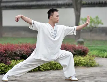 Men Summer Collarless Clothing Gongfu Training Shortsleeve Martial Arts Wear
Men Summer Collarless Clothing Gongfu Training Shortsleeve Martial Arts Wear