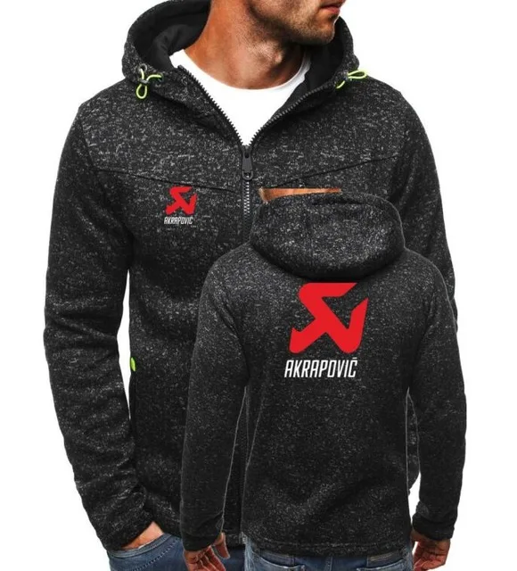 

2018 Brand New Men Motocross hoodie sweatshirts jas casual jas hoodie Zipper AKRAPOVIC hoodie D