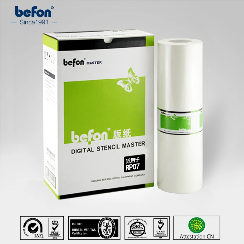 Befon мастер-рулон RP07 A3 совместимый для рисо RP3100 350 3500 3500A 3590 FR3950 S-3379 версия принтера бумага
