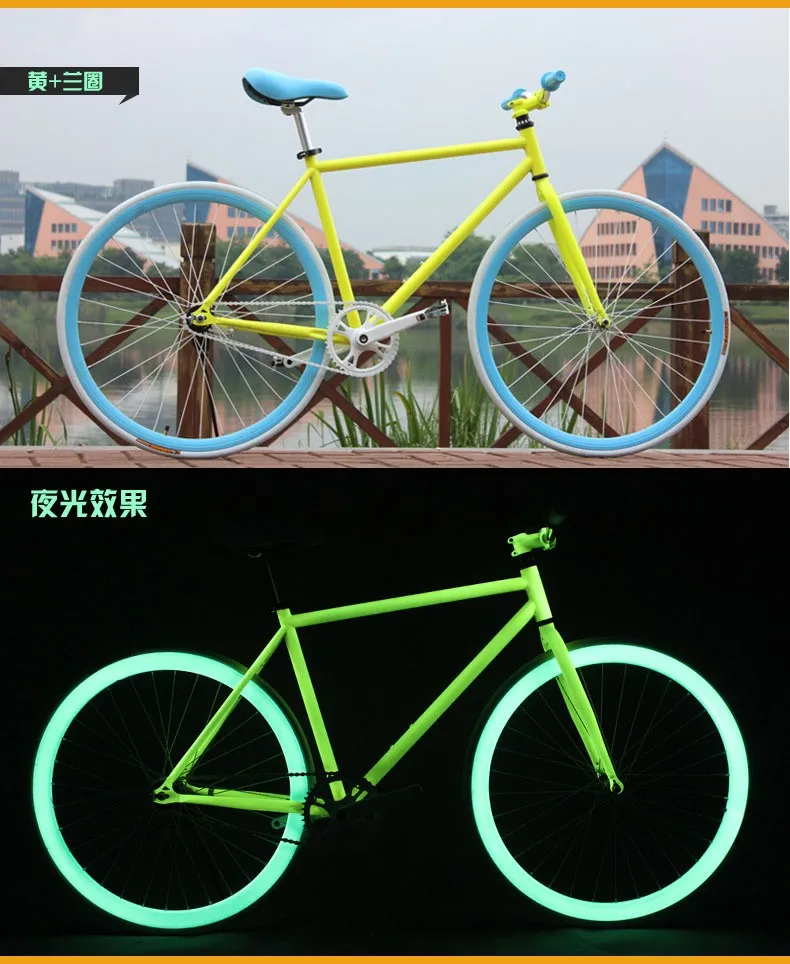 Excellent New X-Front brand Luminous High-carbon steel fixed gear Bike 700C students bicycle down road retro bicicleta 14