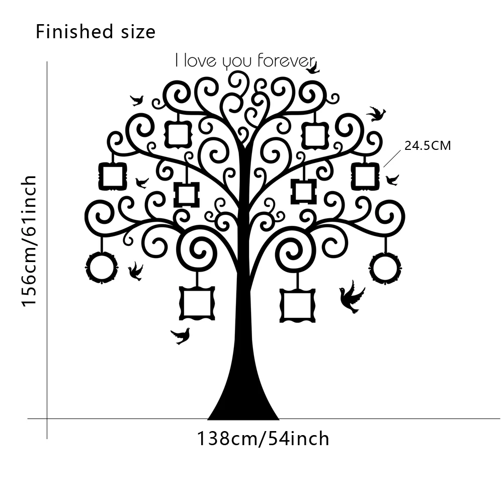 finish size