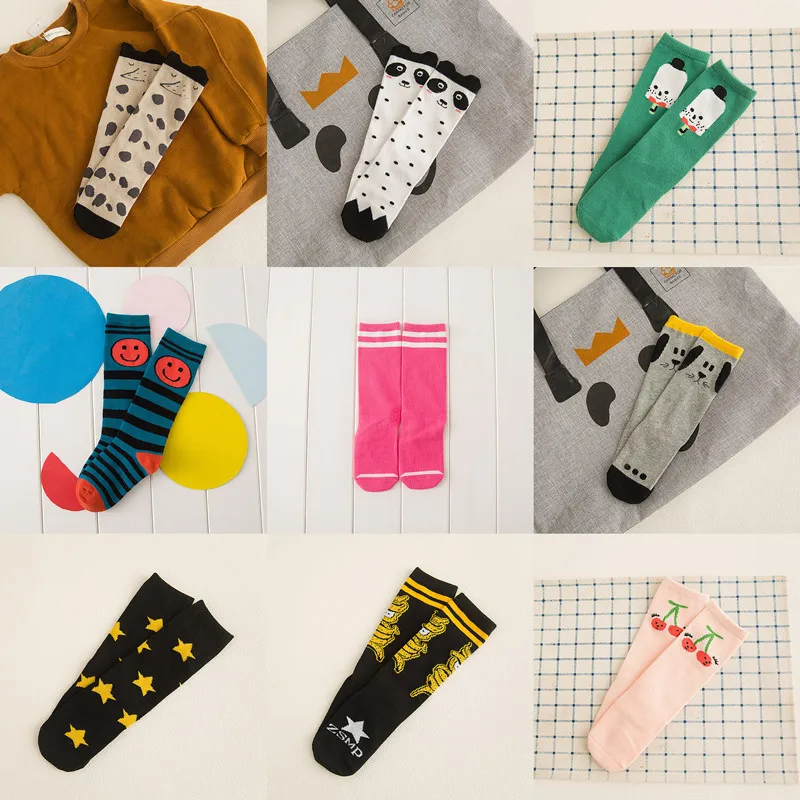 

Baby Girl Socks Soft Cotton Knee Long Children's Socks Kids Leg Warmers Boys Socks Suitable Knee High with Bows Princess Socks