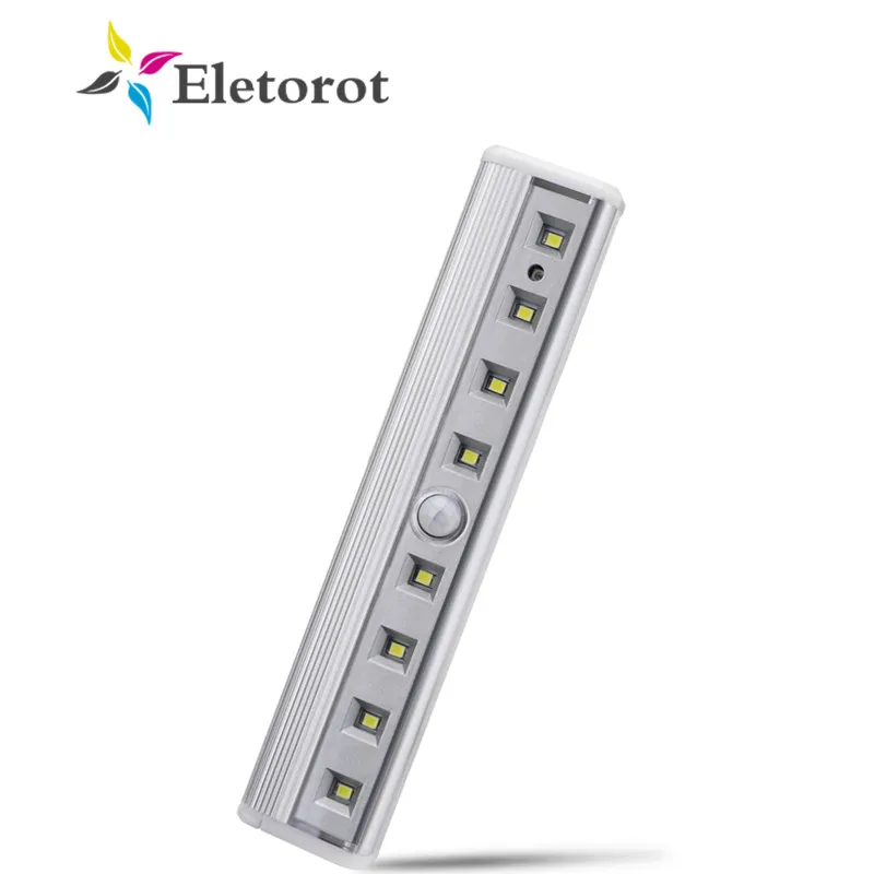 

Motion Sensor Light 8 LEDs Battery Operated Wireless Magnetic LED Closet Night Bar Lights For Kitchen Hallway Wardrobe Stairway