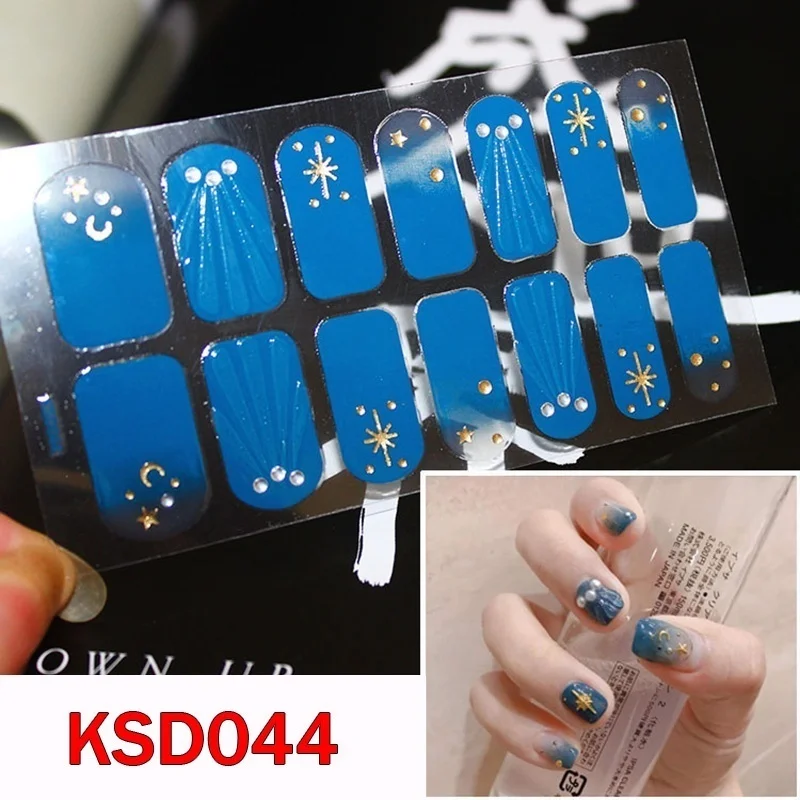 Леди KINDOM DIY 3D звезды и луна для дизайна ногтей наклейки накладные ногти Водонепроницаемый дизайн ногтей окружающую среду фольга для обертывания ногтей
