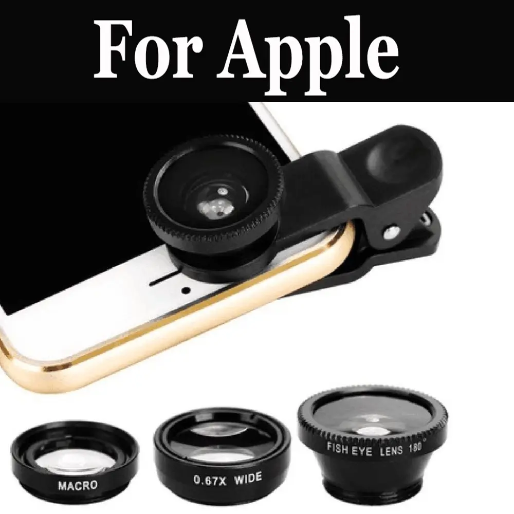 3 в 1 объектив рыбий глаз для Apple iPhone 7 Plus SE 8 X Xs Max XR | Мобильные телефоны и аксессуары